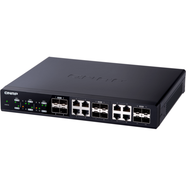 Switch Qnap QSW-1208-8C 12 port (4x 10GB SFP+ si 8x RJ-45/SFP+)