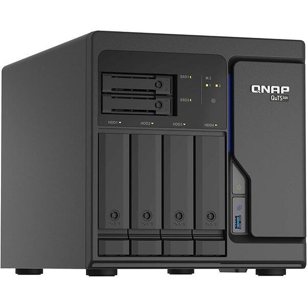 NAS Qnap Enterprise TS-H686-D1602-8G, 6 Bay, 8GB Negru