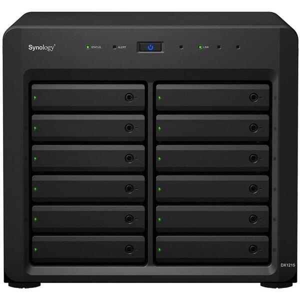 NAS Synology Disk Station DS2419+, 12 Bay, 4GB, Negru