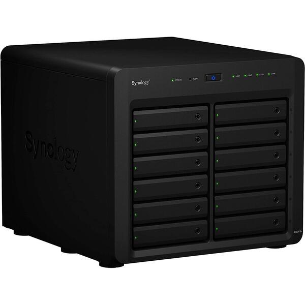 NAS Synology Disk Station DS2419+, 12 Bay, 4GB, Negru