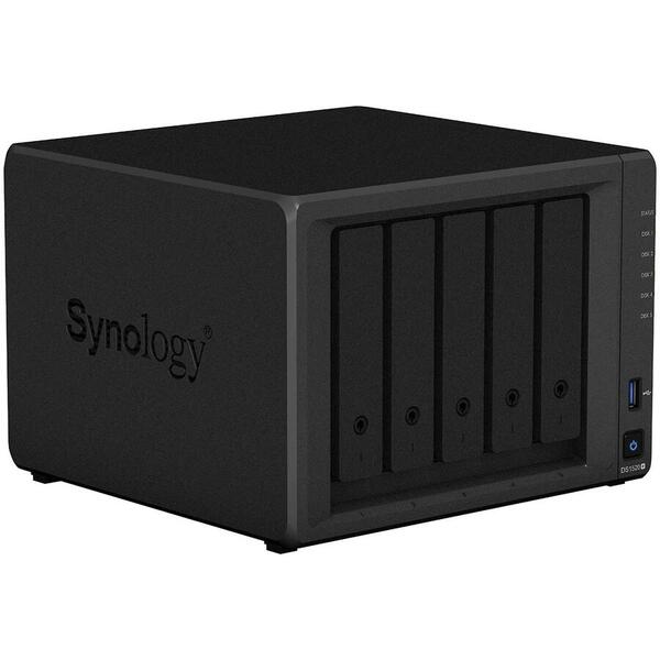 NAS Synology Disk Station DS1520+, 5 Bay, 8GB, Negru
