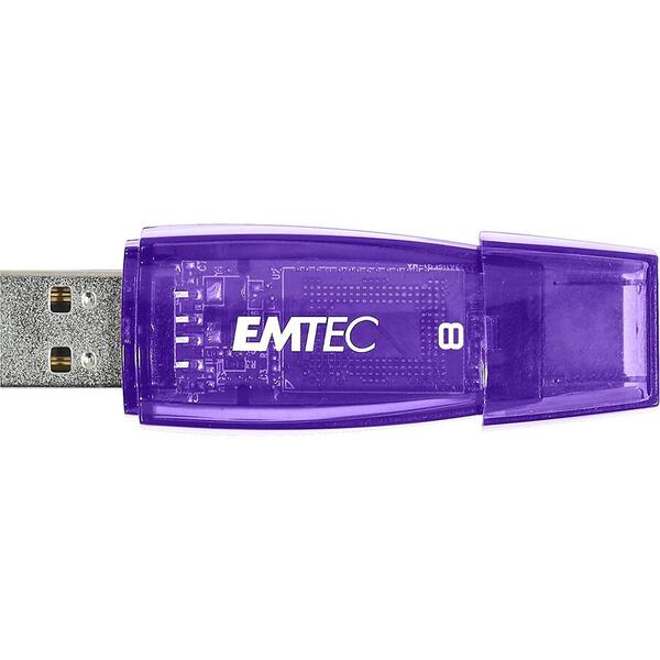 Memorie USB EMTEC C410 Color Mix 2.0 8GB USB 2.0, Violet