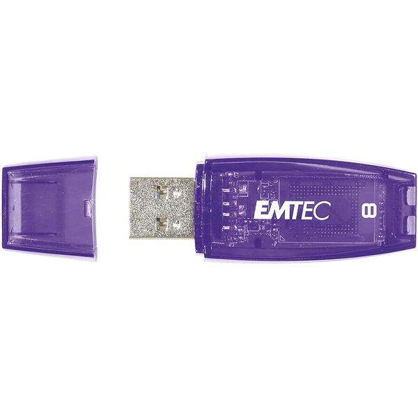 Memorie USB EMTEC C410 Color Mix 2.0 8GB USB 2.0, Violet