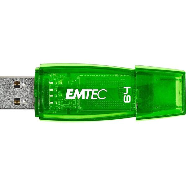 Memorie USB EMTEC C410 Color Mix 2.0 64GB USB 2.0, Green