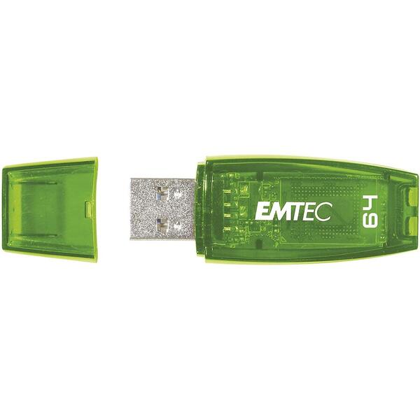Memorie USB EMTEC C410 Color Mix 2.0 64GB USB 2.0, Green