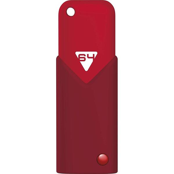 Memorie USB EMTEC B100 Click Fast 3.1 64GB, USB 3.0 Red