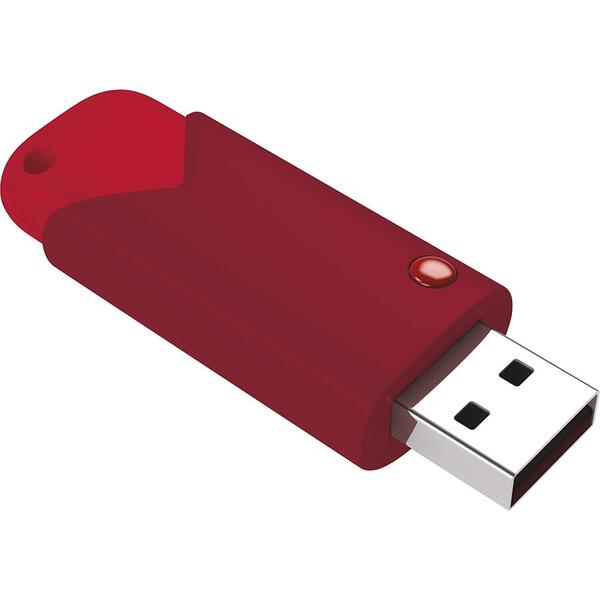 Memorie USB EMTEC B100 Click Fast 3.1 128GB, USB 3.0 Red