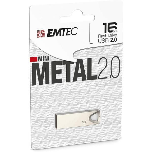 Memorie USB EMTEC C800 Mini Metal Silver 2.0 16GB USB 2.0