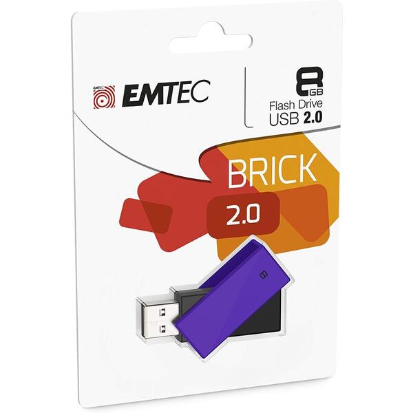 Memorie USB EMTEC C350 Brick 2.0 8GB USB 2.0 Violet