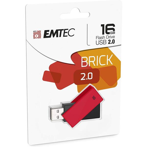 Memorie USB EMTEC C350 Brick 2.0 16GB USB 2.0 Red