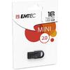 Memorie USB EMTEC D250 Mini 2.0 16GB USB 2.0 Black