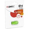 Memorie USB EMTEC D250 Mini 2.0 64GB USB 2.0 Green