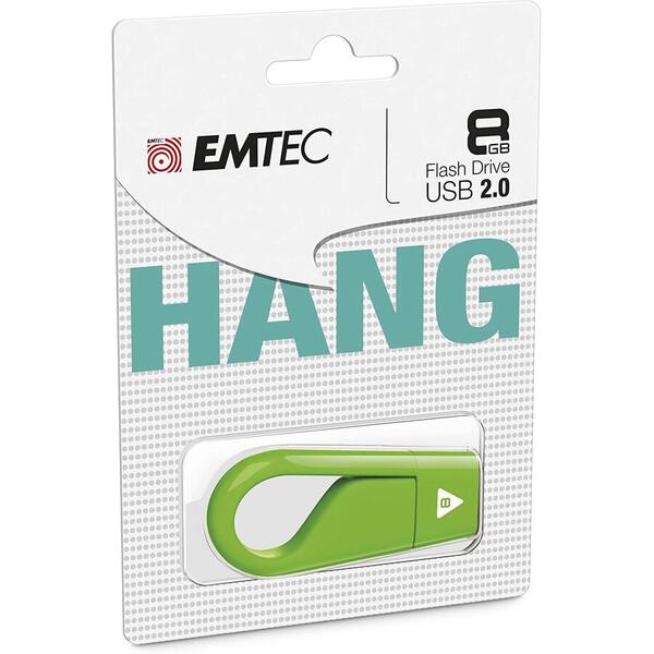 Memorie USB EMTEC D200 Hang 2.0 8GB USB 2.0 Green