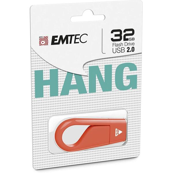 Memorie USB EMTEC D200 Hang 2.0 32GB USB 2.0 Orange