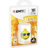 Memorie USB EMTEC SW108 Mister Hawaii Yellow 16GB USB 2.0