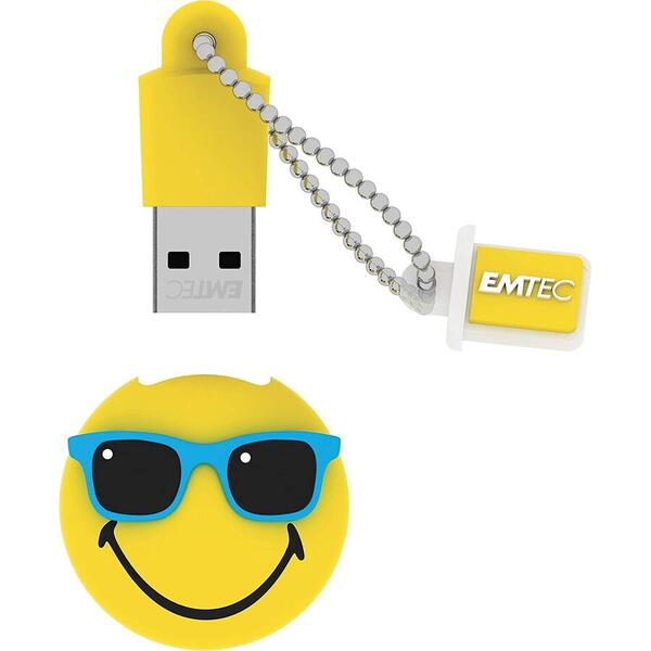 Memorie USB EMTEC SW108 Mister Hawaii Yellow 16GB USB 2.0