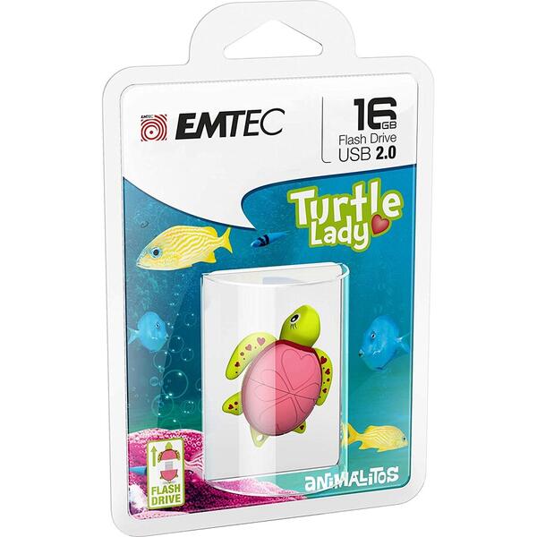 Memorie USB EMTEC M335 Lady Turtle 16GB USB 2.0