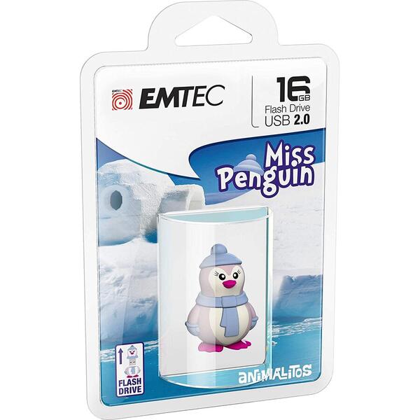 Memorie USB EMTEC M336 Lady Penguin 16Gb USB 2.0
