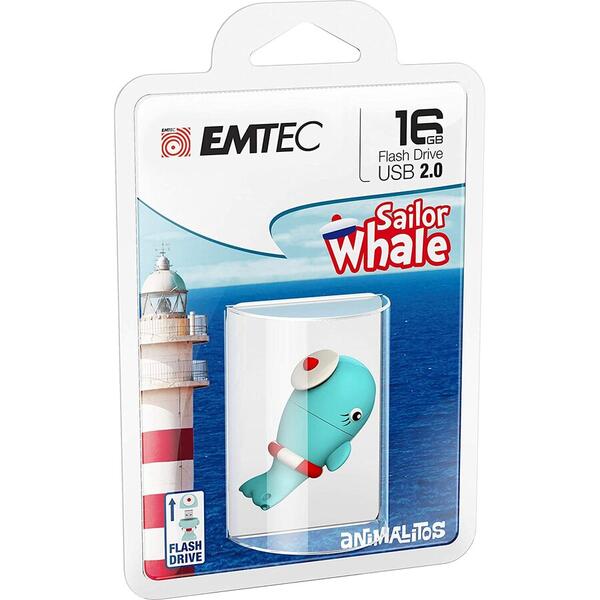 Memorie USB EMTEC M337 Sailor Whale 16GB USB 2.0
