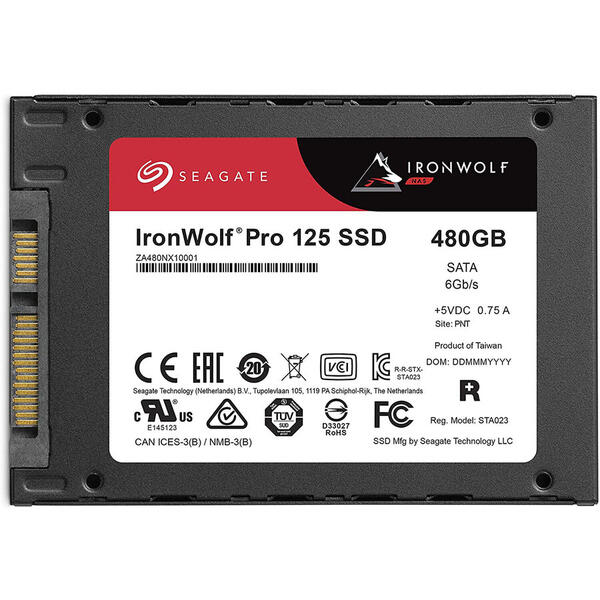 SSD Seagate IronWolf Pro 125 NAS 480GB SATA 3 2.5 inch