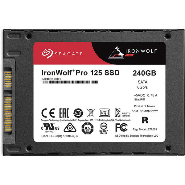 SSD Seagate IronWolf Pro 125 NAS 240GB SATA 3 2.5 inch