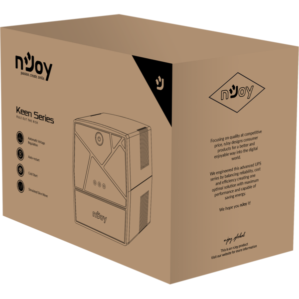 UPS nJoy Keen 2000 Line interactive, 2000 VA 1200W 4x Schuko