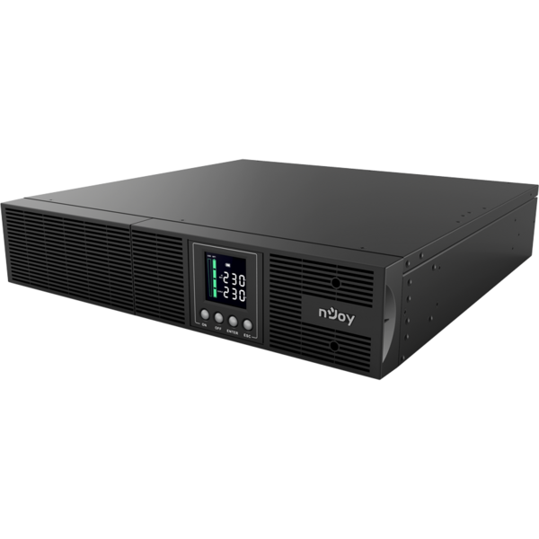 UPS nJoy Aster 1000, Online dubla conversie, 1000 VA, 900 W Sinusoida pura Rack/Tower