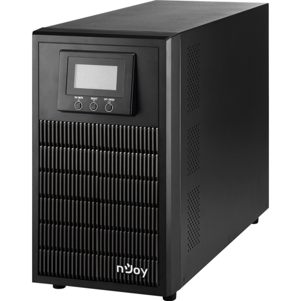 UPS nJoy ATEN PRO 3000, Online dubla conversie, 3000 VA, 2700 W, Sinusoida pura, Tower, 4 x Schuko