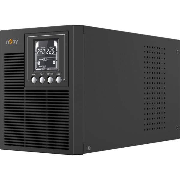 UPS nJoy Echo Pro 1000, Online dubla conversie, 1000 VA, 800 W, Sinusoida pura, Tower, 3 x Schuko