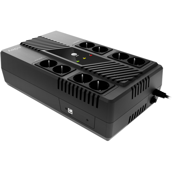 UPS nJoy Token 800. Line interactive. 800 VA, 480 W, 8 x Schuko