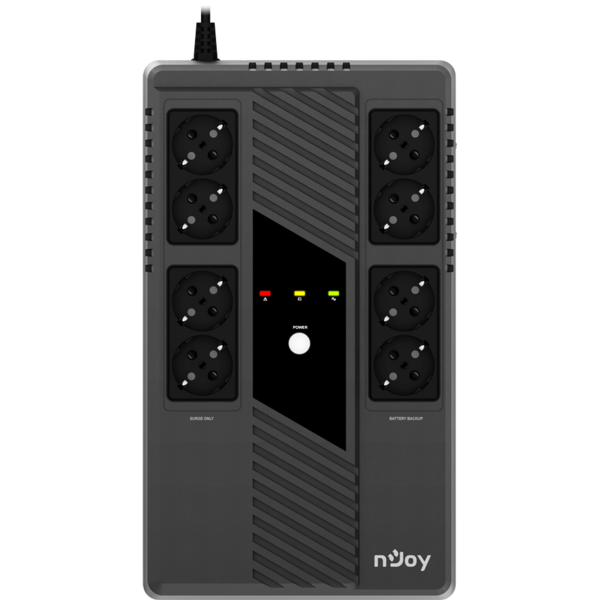 UPS nJoy Token 800. Line interactive. 800 VA, 480 W, 8 x Schuko