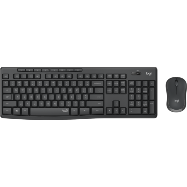 Kit Tastatura si Mouse Logitech MK295 Silent Wireless GRAPHITE