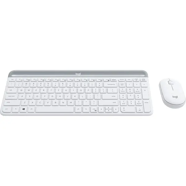 Kit Tastatura si Mouse Logitech Wireless MK470, USB, WHITE