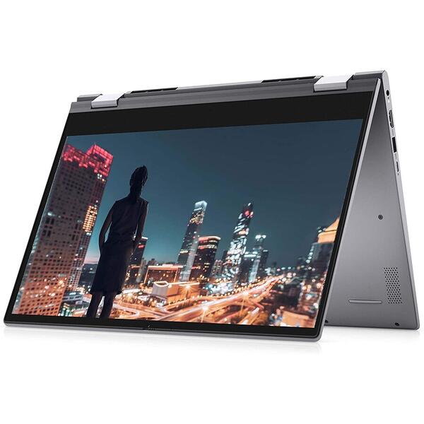 Laptop Dell Inspiron 5400 2 in 1, 14 inch FHD Touch, Intel Core i7-1065G7, 12GB DDR4, 512GB SSD, Intel Iris Plus, Win 10 Home, Titan Grey, 3Yr CIS