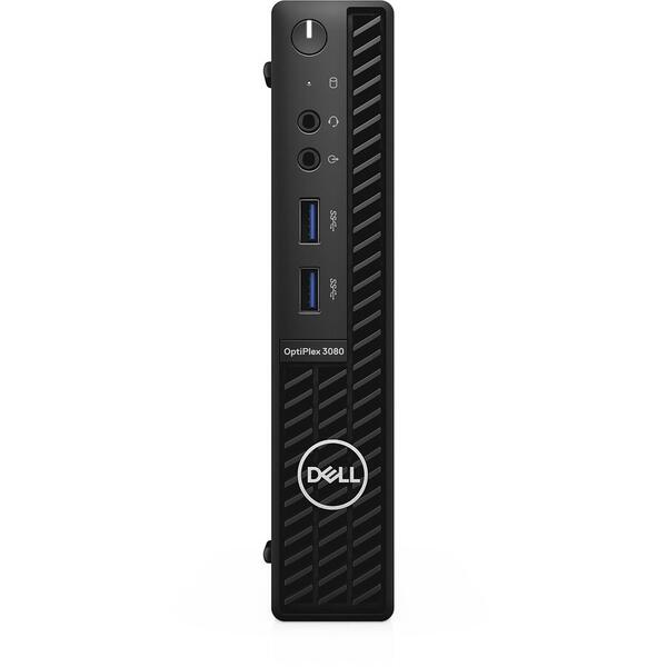 Sistem Brand Dell OptiPlex 3080 MFF, Intel Core i5-10500T, 8GB DDR4, 256GB SSD, Intel UHD 630, Linux