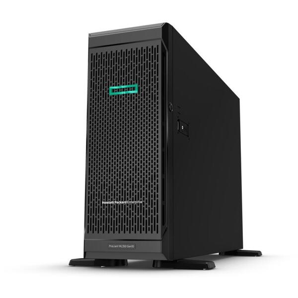 Server Brand HP ProLiant ML350 Gen10 Tower 4U, Intel Xeon Silver 4208, 16GB RDIMM DDR4, Smart Array E208i-a SAS, 1x 500W, 3Yr NBD