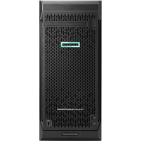 Server Brand HP ProLiant ML110 Gen10 Tower 4.5U, Intel Xeon Silver 4210 2.2GHz, 16GB RDIMM DDR4, no HDD, Dynamic Smart Array P408i, PSU 1x 800W, 3Yr NBD