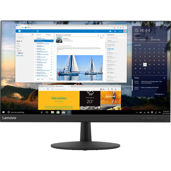 Monitor LED Lenovo L24Q-30 23.8 inch 2K 4 ms Black FreeSync 75Hz