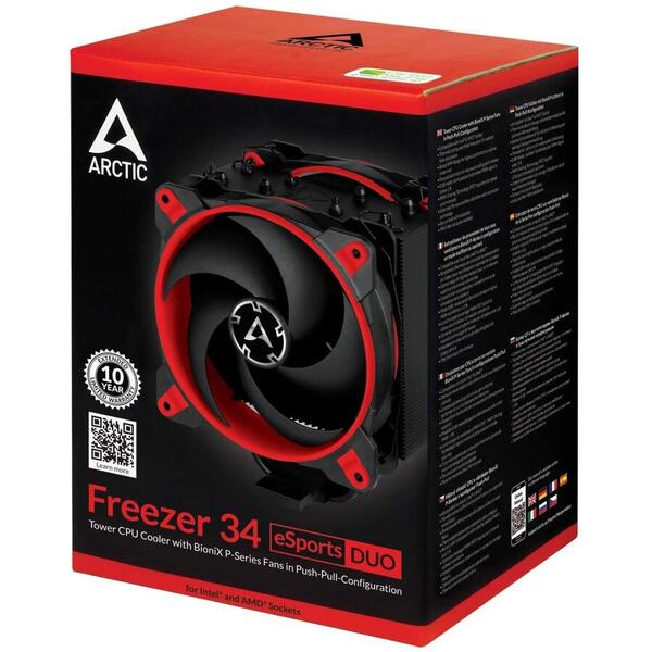 Cooler Arctic AC Freezer 34 eSports DUO Red