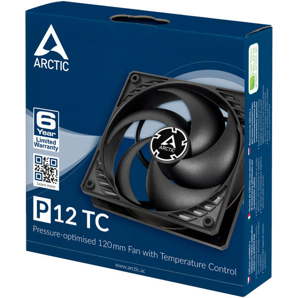 Ventilator PC Arctic P12 TC 120mm Negru