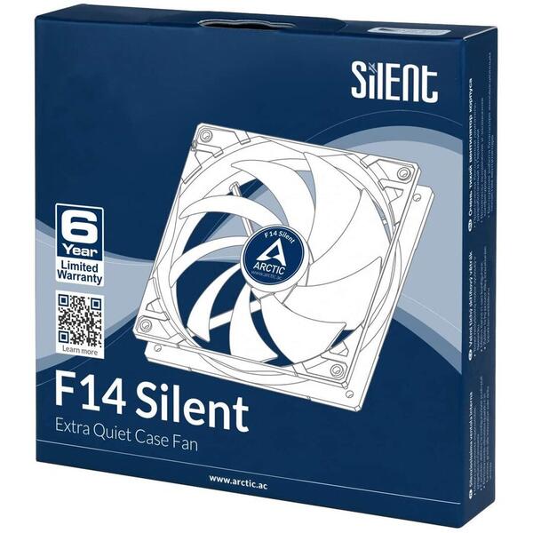 Ventilator PC Arctic F14 Silent 140mm Alb-Negru