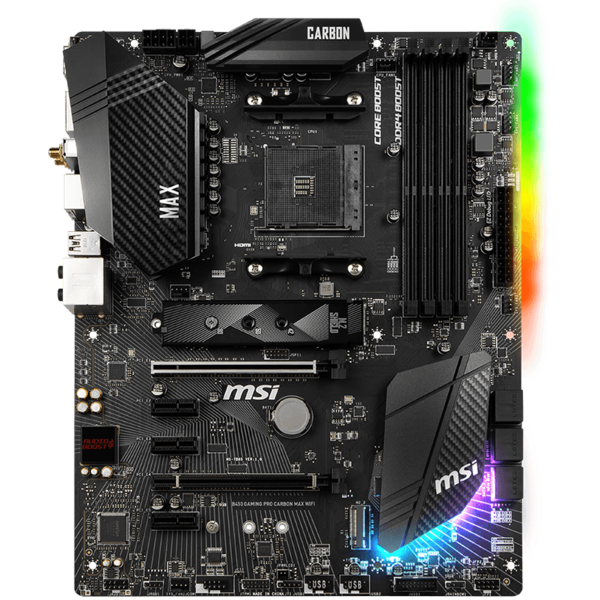 Placa de baza MSI B450 GAMING PRO CARBON MAX WIFI Socket AM4