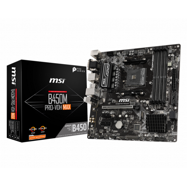 Placa de baza MSI B450M PRO-VDH MAX Socket AM4