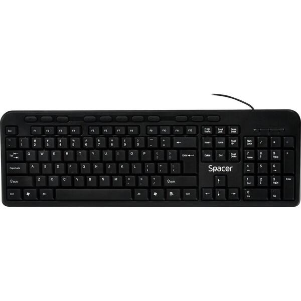 Kit Tastatura si Mouse Spacer SPKB-169, Black