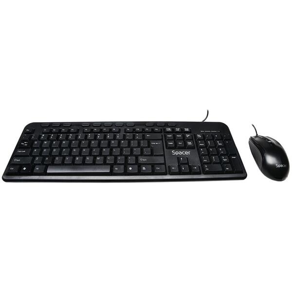 Kit Tastatura si Mouse Spacer SPKB-169, Black