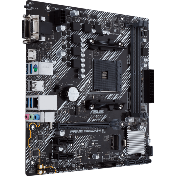 Placa de baza Asus PRIME B450M-K II  Socket AM4