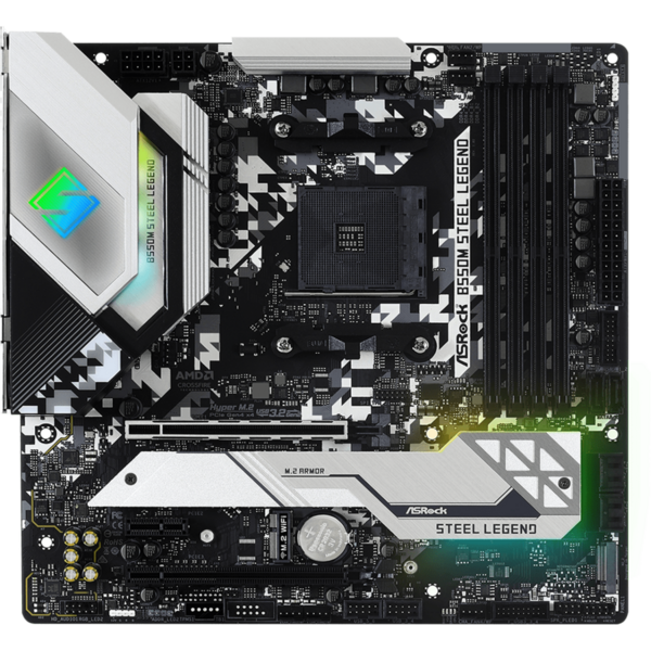 Placa de baza ASRock B550M Steel Legend Socket AM4