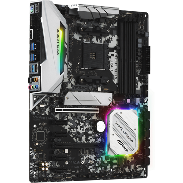 Placa de baza ASRock B450 Steel Legend Socket AM4