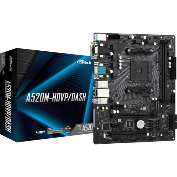 Placa de baza ASRock A520M-HDVP/DASH Socket AM4