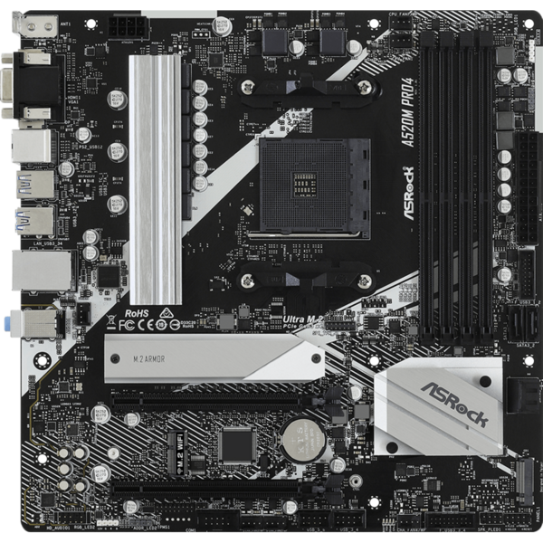 Placa de baza ASRock A520M Pro4 Socket AM4